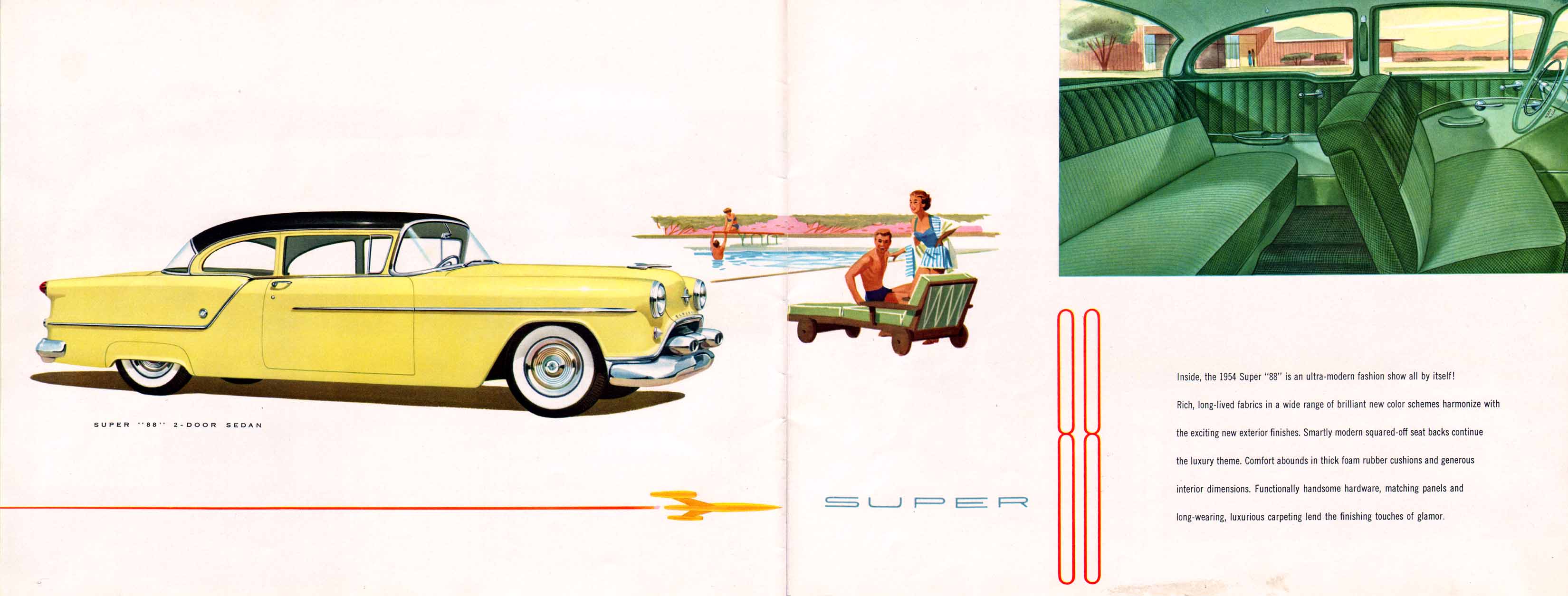 1954 Oldsmobile Motor Cars Brochure Page 2